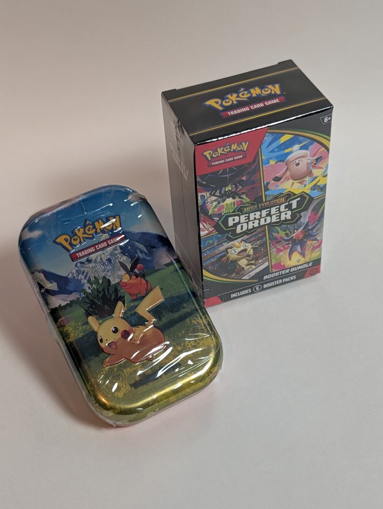 Pokémon TCG: Perfect Order Bundle + Ascended Heroes Mini Tin Sealed Combo ⚡💎