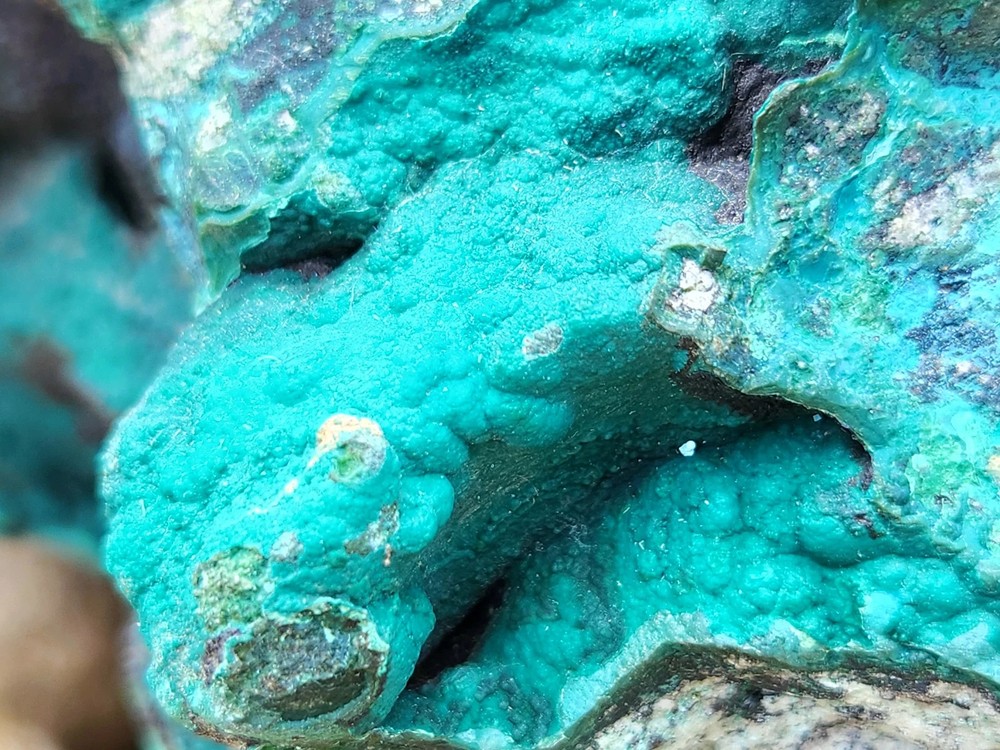 Large 11-lb Raw Malachite Chrysocolla, Unstablized. 9.5" wide. Ships from US