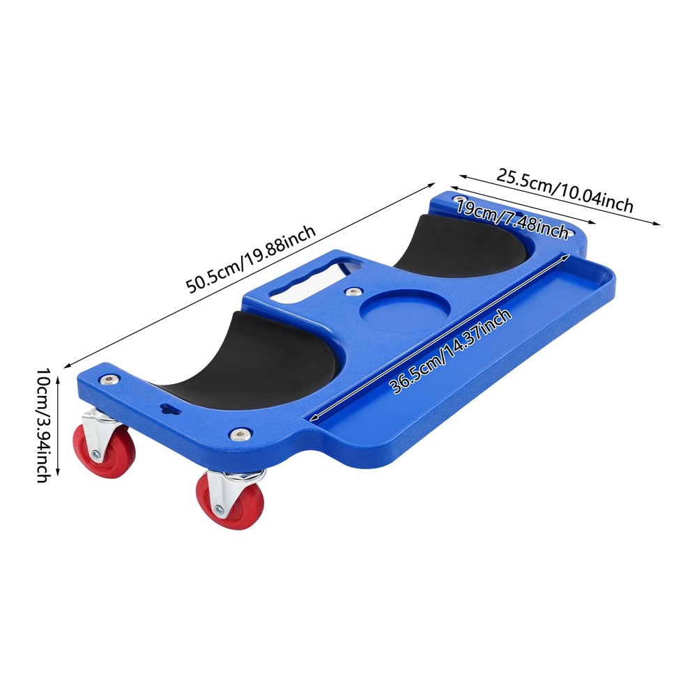 Rolling Knee Pad with Wheels, Comfortable Kneeling Board for Auto Repair