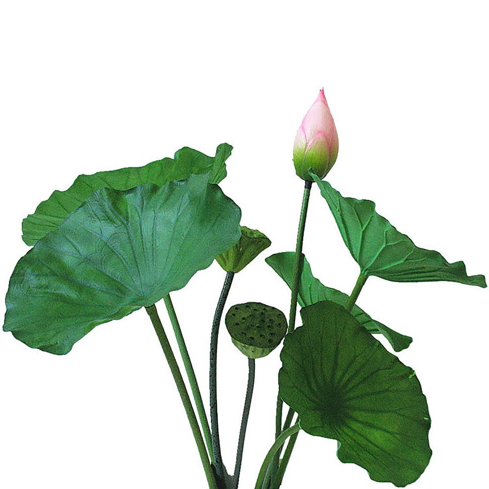 Small Artificial Pod With Wire Stem Oriental Style