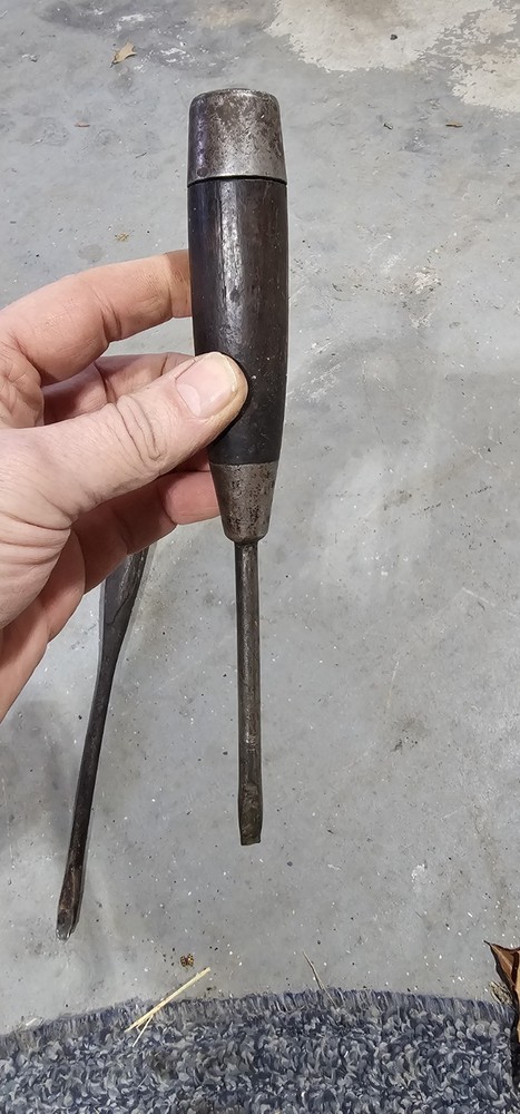 4 Heavy Duty Vintage Full Tang Split Handle Screwdriver