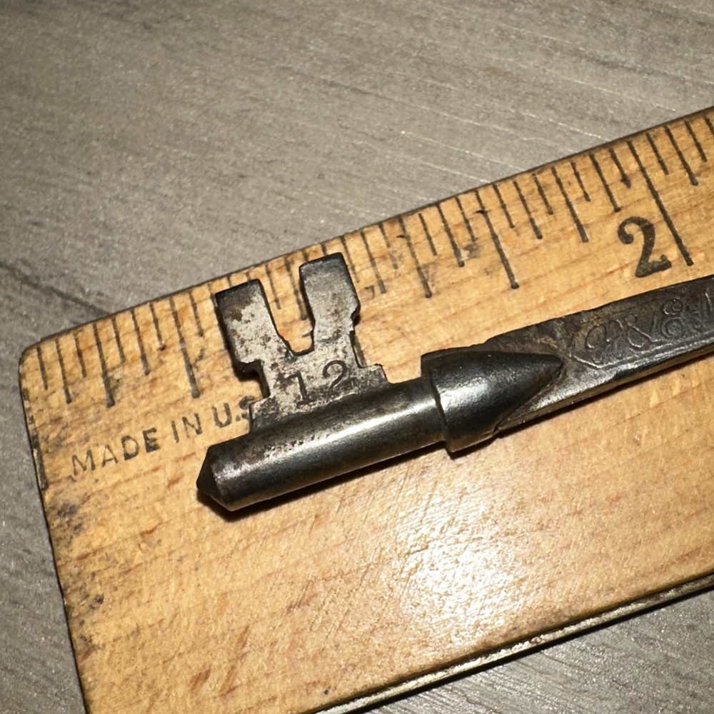 Antique Skeleton Key Solid Barrel Legit Antique Key P & E Mfg. #12