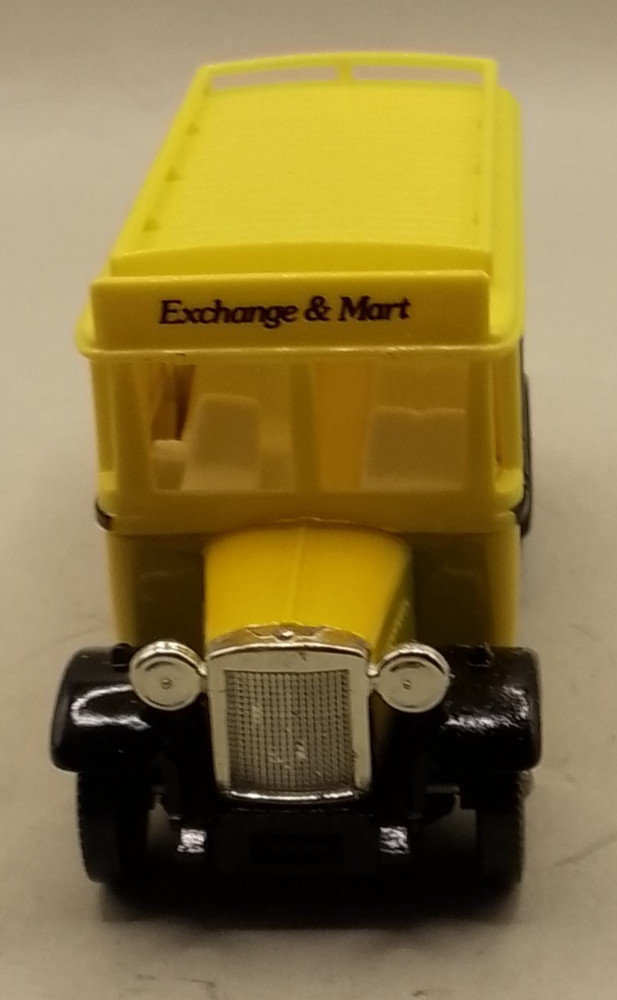 Lledo Exchange & Mart yellow Dennis Bazaar van boxed
