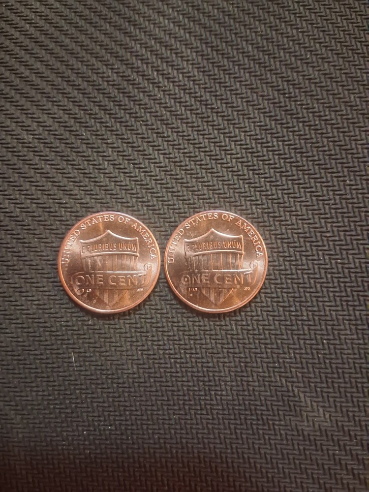 2025 BU Lincoln Shield Small Cent RD P&D Mint Set 2 Coins