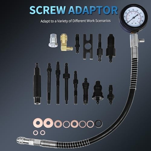 1000psi Diesel Direct & Indirect Engine Compression Pressure Tester Gauge