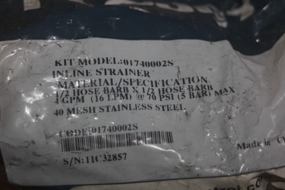 Flojet Inline Strainer Model 01740002S