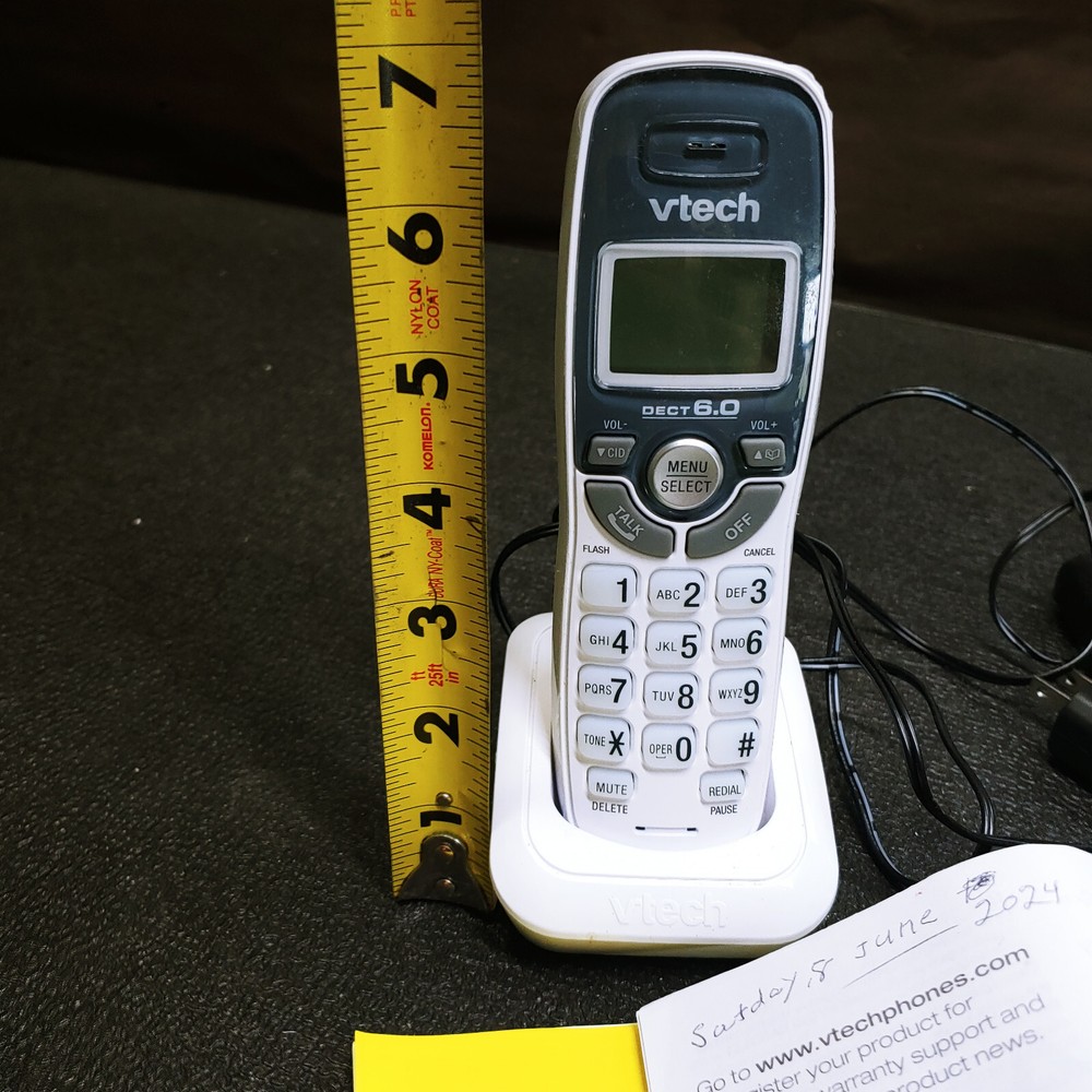 Vtech DECT 6.0 2-Handset Cordless Phone System - White (CS6114-2)™