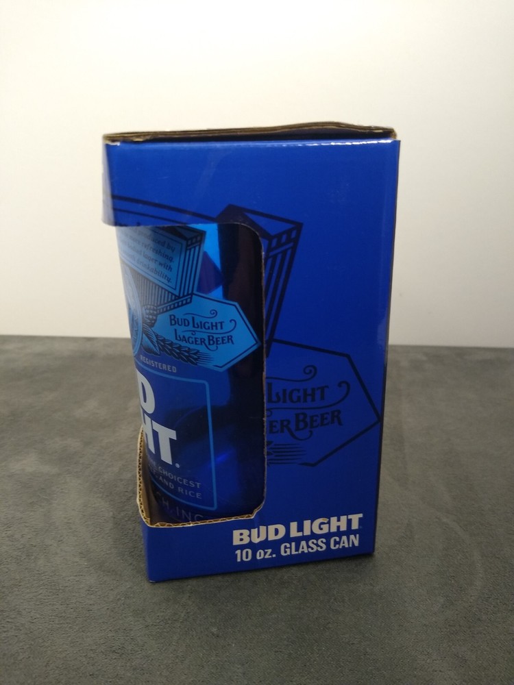 bud light 10 oz glass can