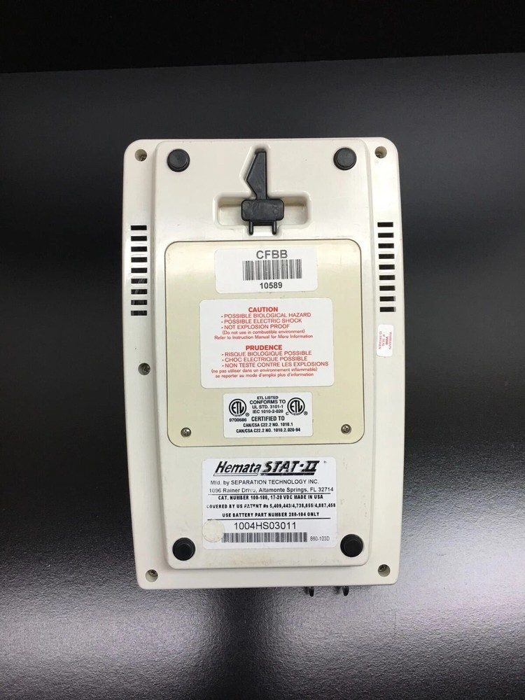 Seperation Technology Microhematocrit System Microfuge HemataSTAT-II 100-100