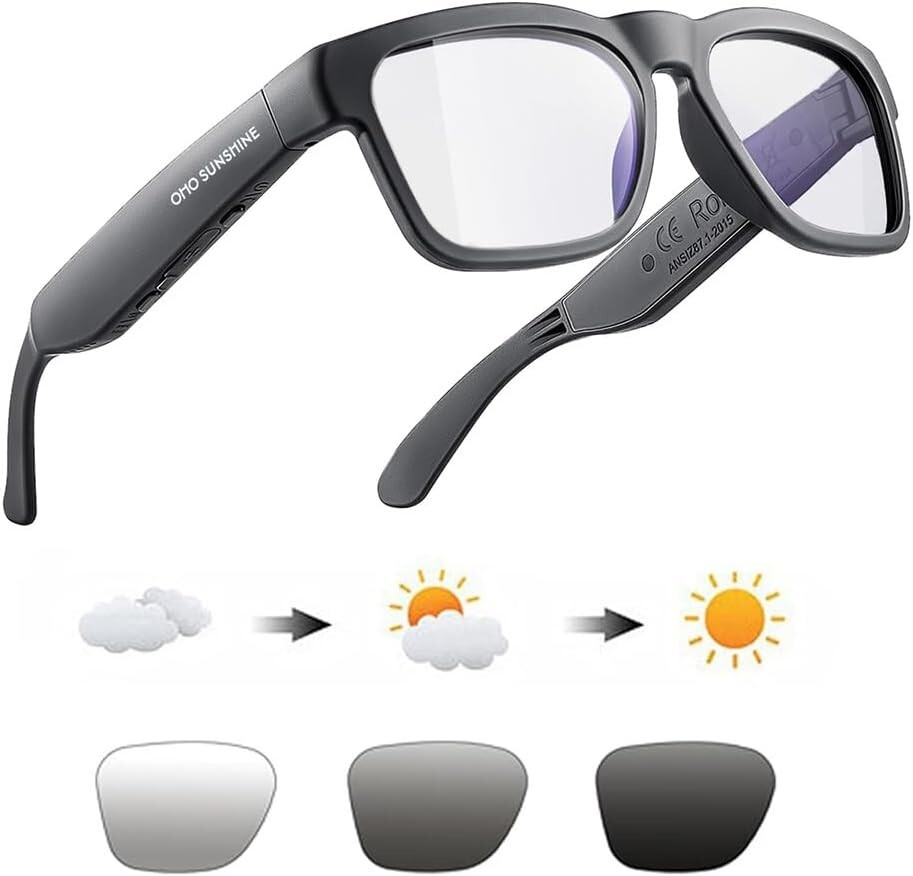 OhO Smart Glasses: Polarized Bluetooth Shades with UV Protection & Voice Control