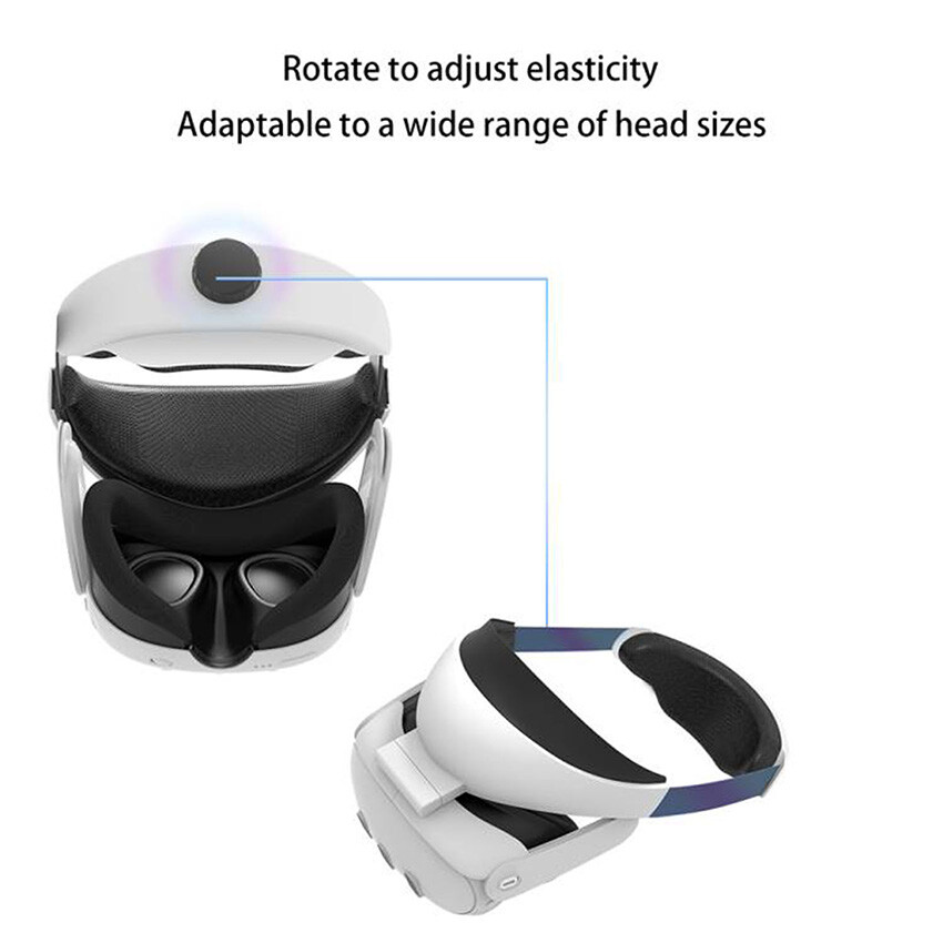 For Meta Quest 3 VR Headset Elite Adjustable Head Strap Comfort VR Accessories
