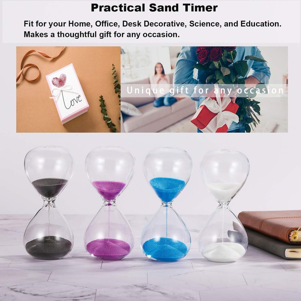20 Minute Sand Timer Black Decorative Hourglass