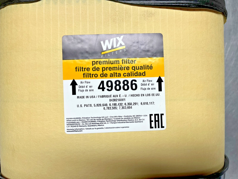 49886 Genuine WIX Air FILTER