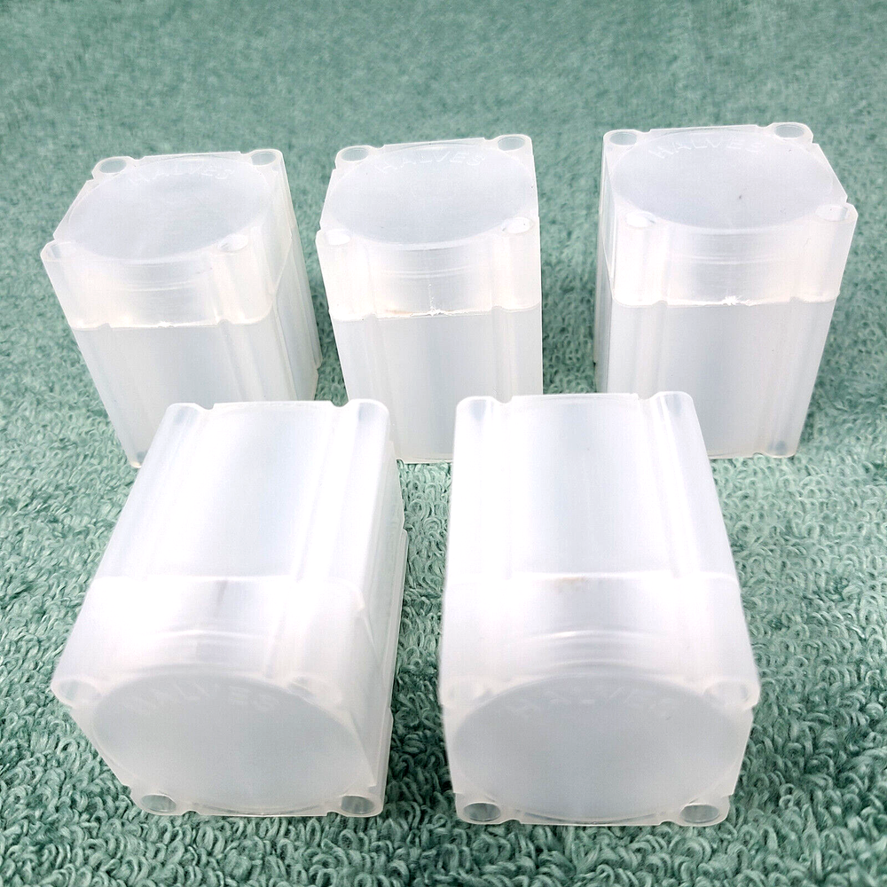 5 Pack Numis Square Coin Tubes Half Dollar size Stackable Storage FREE SHIPPING!