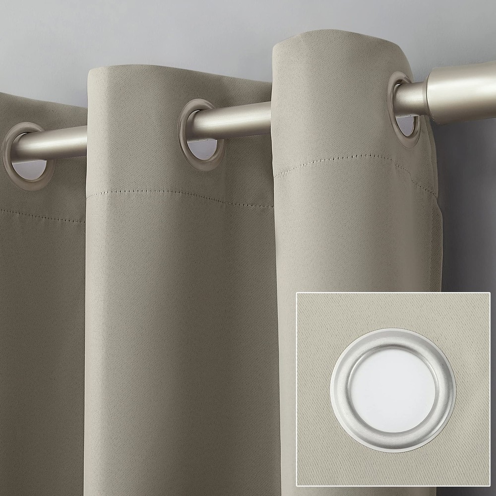 Sun Zero Soho Blackout Energy Efficient Grommet Curtain Single Panel 54" x 84"