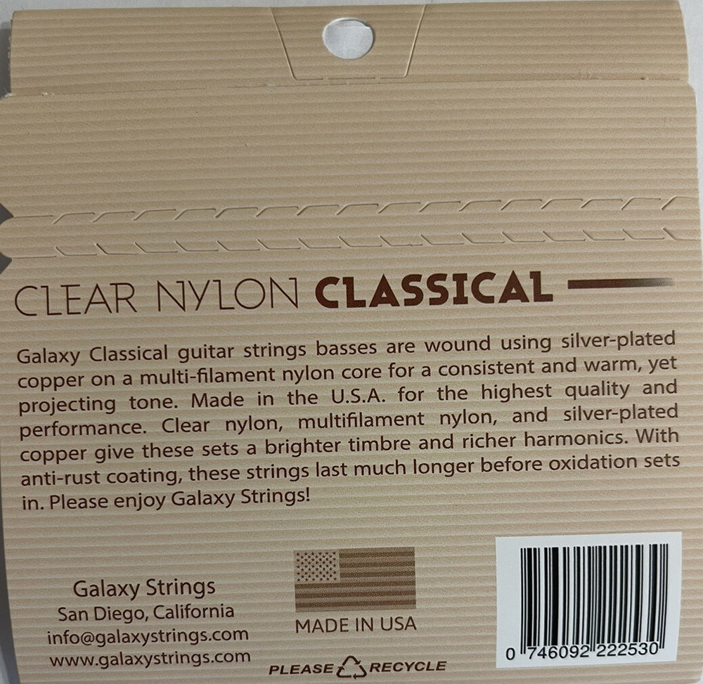 Galaxy Classical guitar strings Hard Tension.