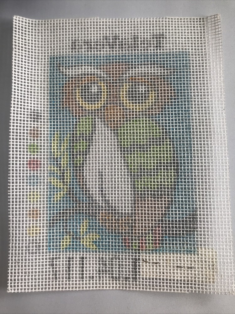 TelaVera Painted Needlepoint Canvas Owl