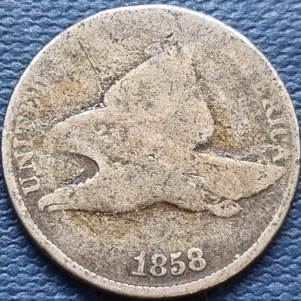 1858 Flying Eagle Cent 1c Circulated #91756