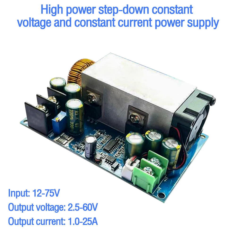 Power Module Adjustable Output 12V 75V Input 2.5V 60V Output 95 Efficiency