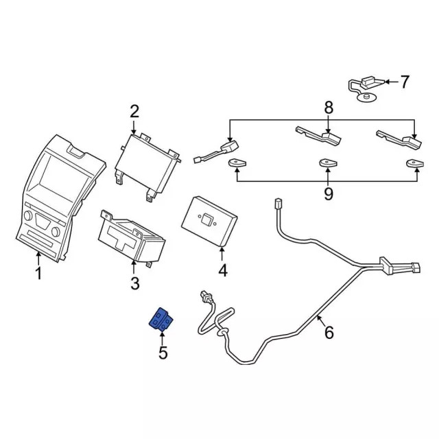 Genuine Ford Control Module HC3Z-19A387-F