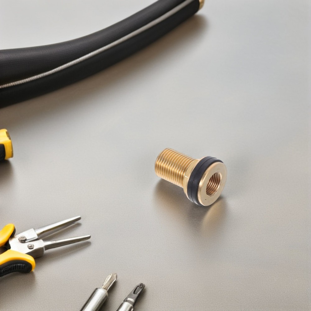 2 Pcs Adapter with Rubber Sealing Ring Barrel Fitting