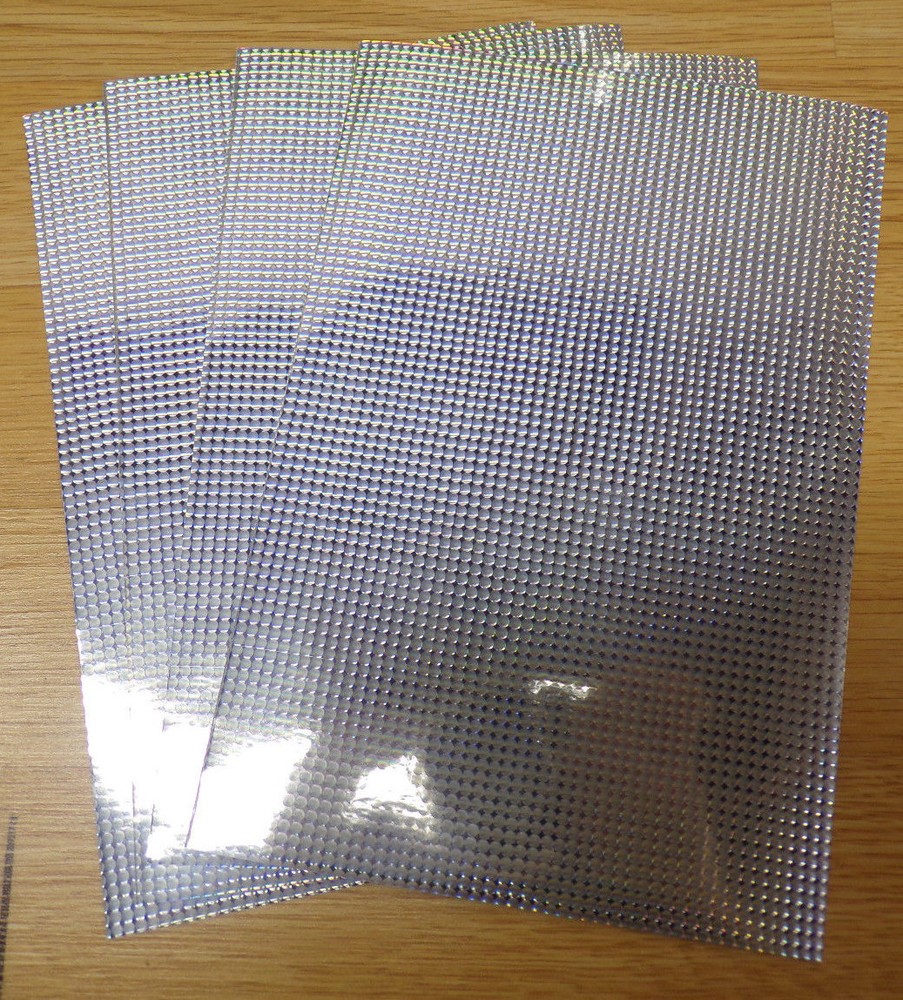 silver mini lens polyester 6 inch x 9 inch x .0015 sheets (4 count)