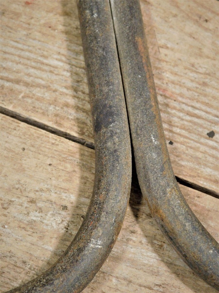 Antique Primitive Forged Iron Barn Hook Unique Shape