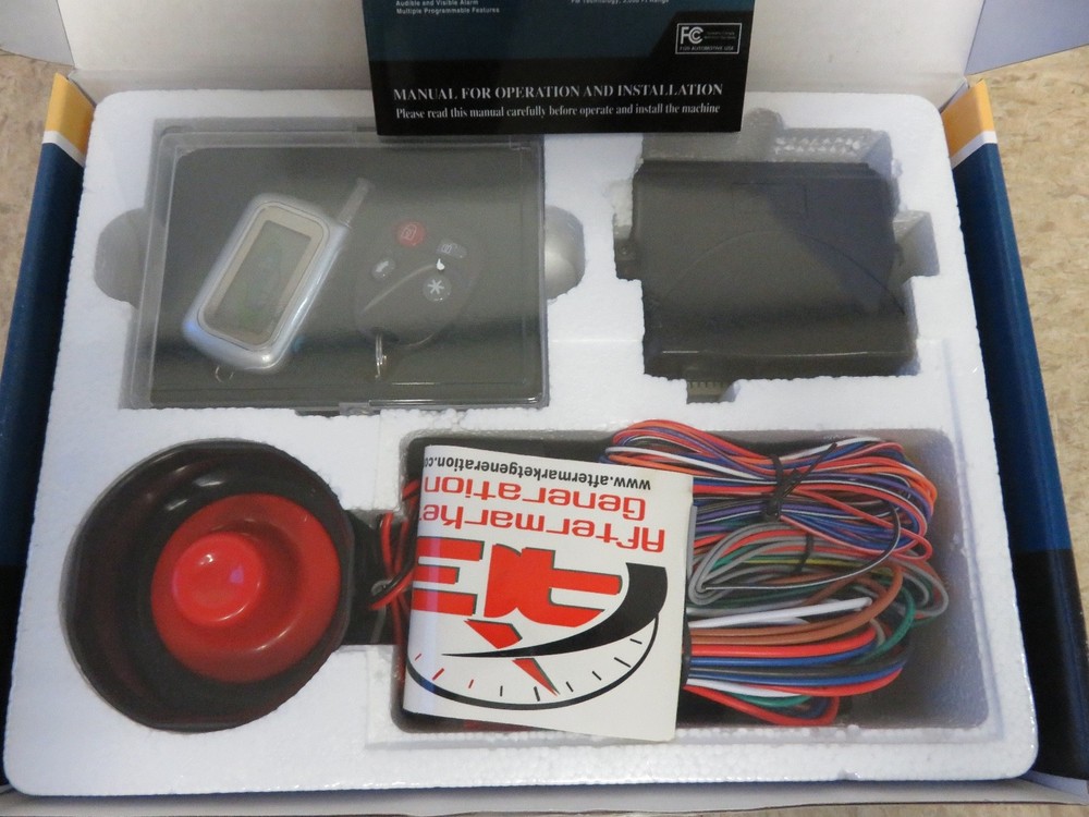 Two-way LCD Vehicle Security System W/ 2-way LCD Remotes & Standard Remote