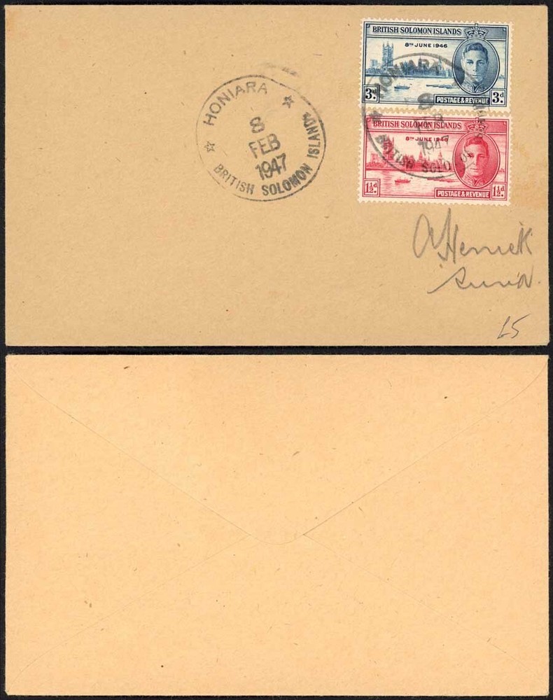 British Solomon Is Victory on Cover