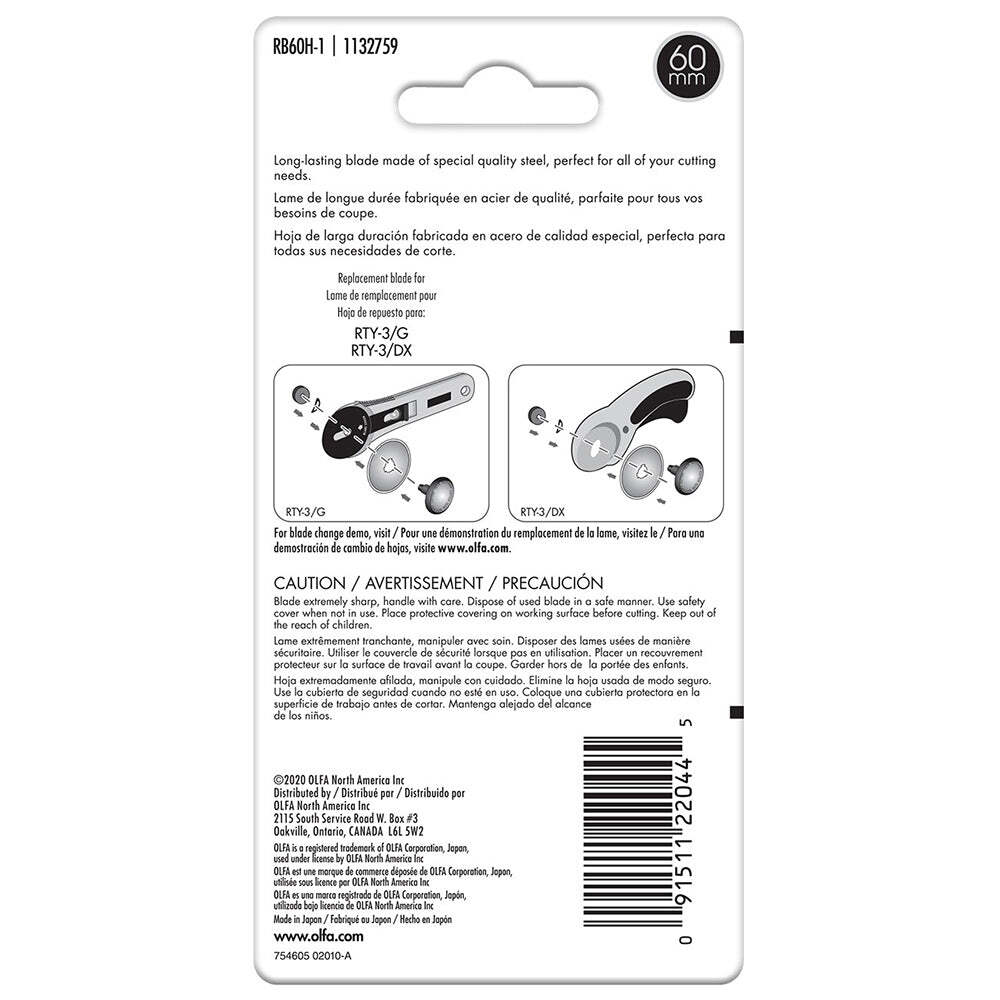 60mm Endurance Rotary Blade - Olfa