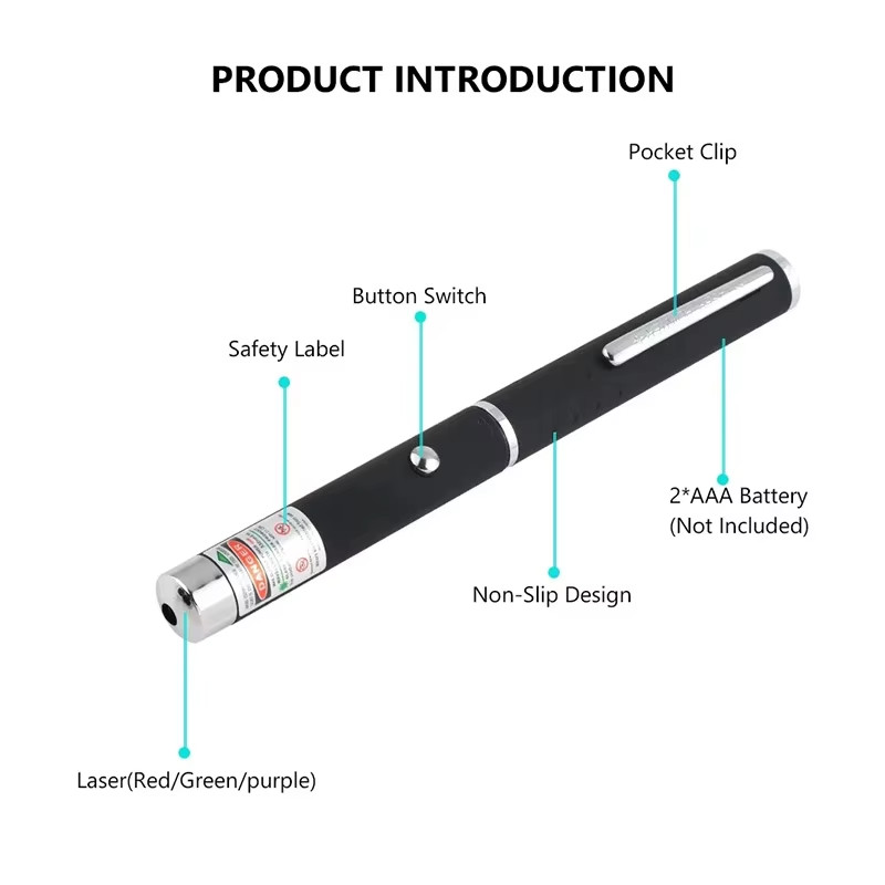3pcs Laser Pointer Pens Red Green Blue Light Visible Beam Laser Pointer for Cats
