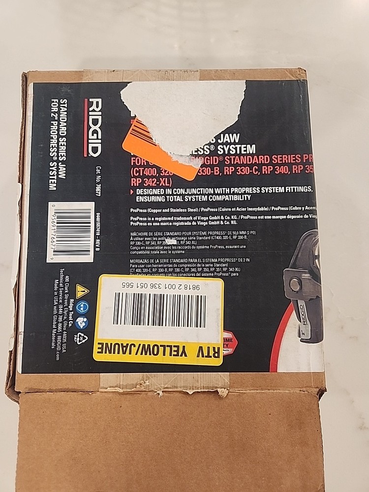Ridgid Propress 2" Press Tool Jaw for Press Tools 76677