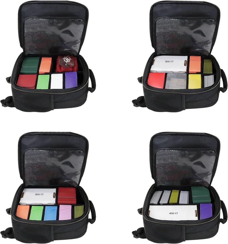 TCG Backpack w/ Playmat Holder, Compartments for Dice, Sleeves, Deck Boxes