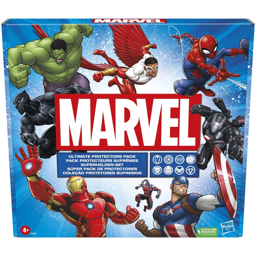 Marvel Avengers Ultimate Protectors Pack, 6-Inch-Scale, 8 Medium, Black