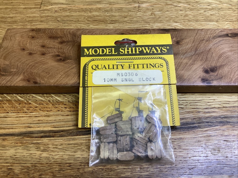 MODEL SHIPWAYS MS0306 10mm Single Block- 1 Pack - NOS