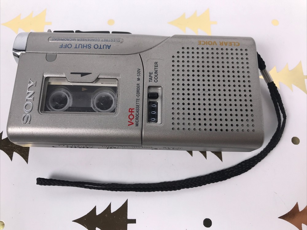 Sony M-530V VOR Microcassette Corder Recorder.