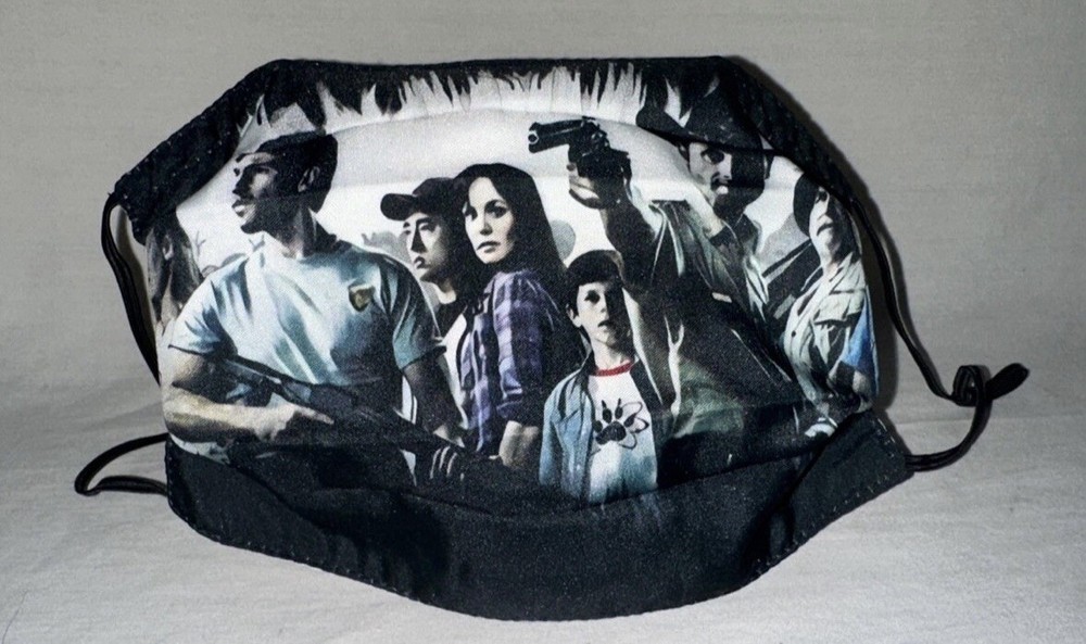 Walking Dead Adult Adjustable Face Mask With Filter Pocket