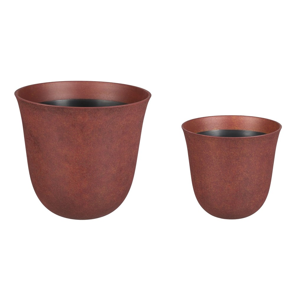 18-Inch Rust Finish Durable Planter