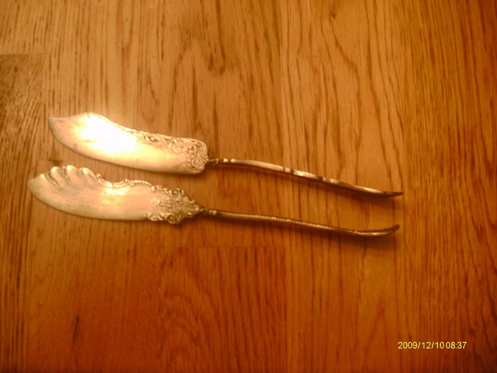 very old silver plate knife from colection