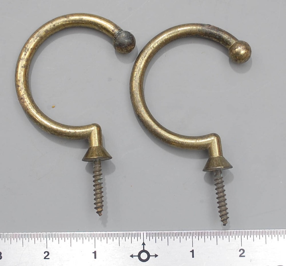 Two electro-plated under-rail bridge hooks