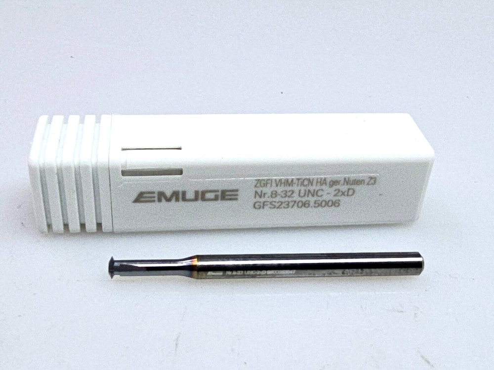 Emuge GFS23706.5006 8-32 UNC Solid Carbide Thread Mill Single Profile 2xD
