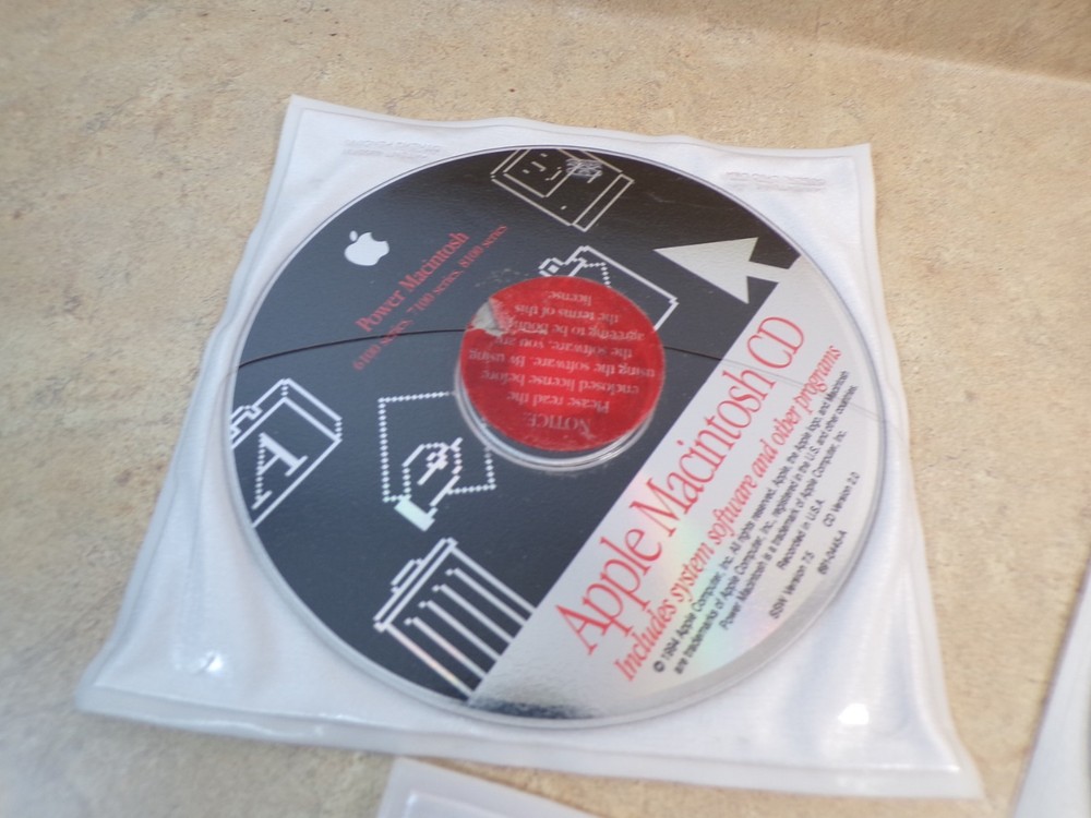 Apple Power Mac Discs System software and other programs set of 3