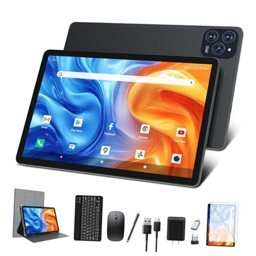 2025 Latest 11 inch Android 15 Tablet with Dual 4G Cellular, Octa-Core Tablets