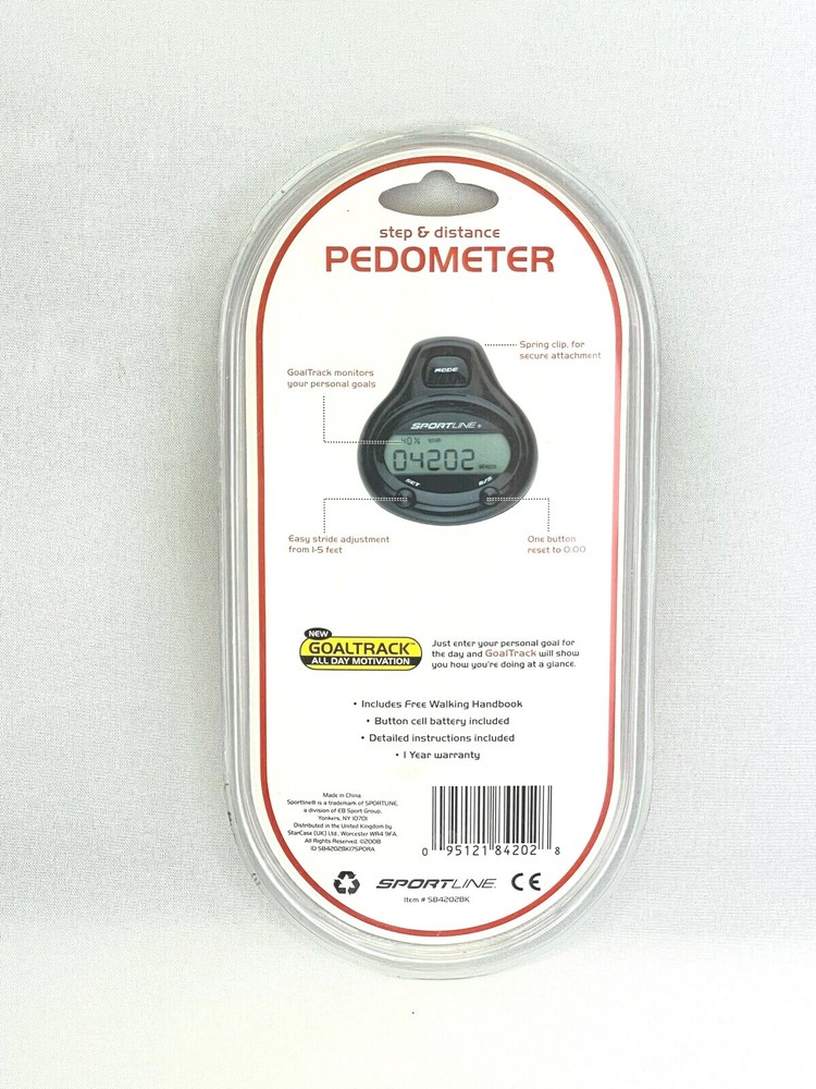 Sportline Dual Function Step and Distance Pedometer