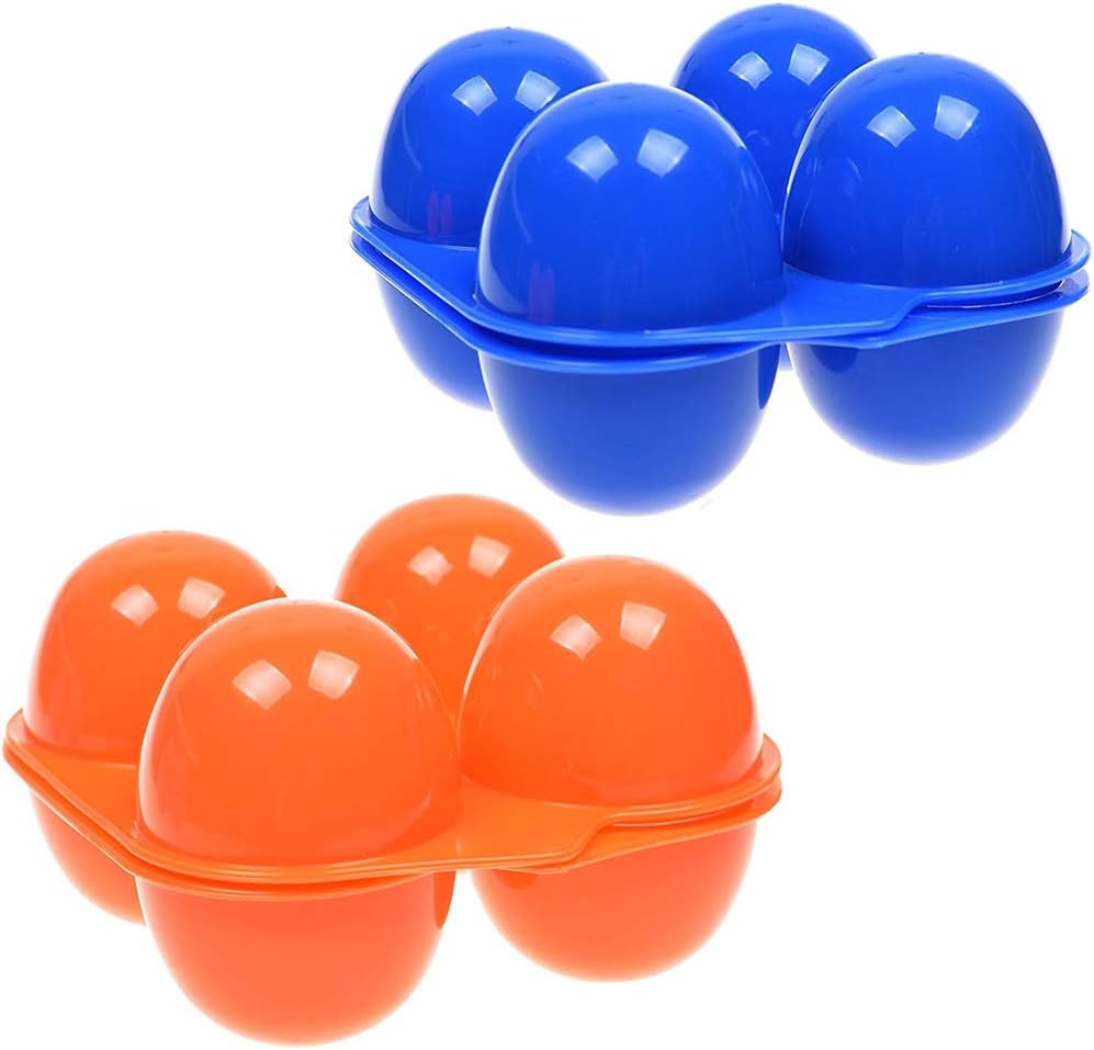 Portable Camping Carrier For 4 Eggs Case Box Kitchen Convenient Container Egg St