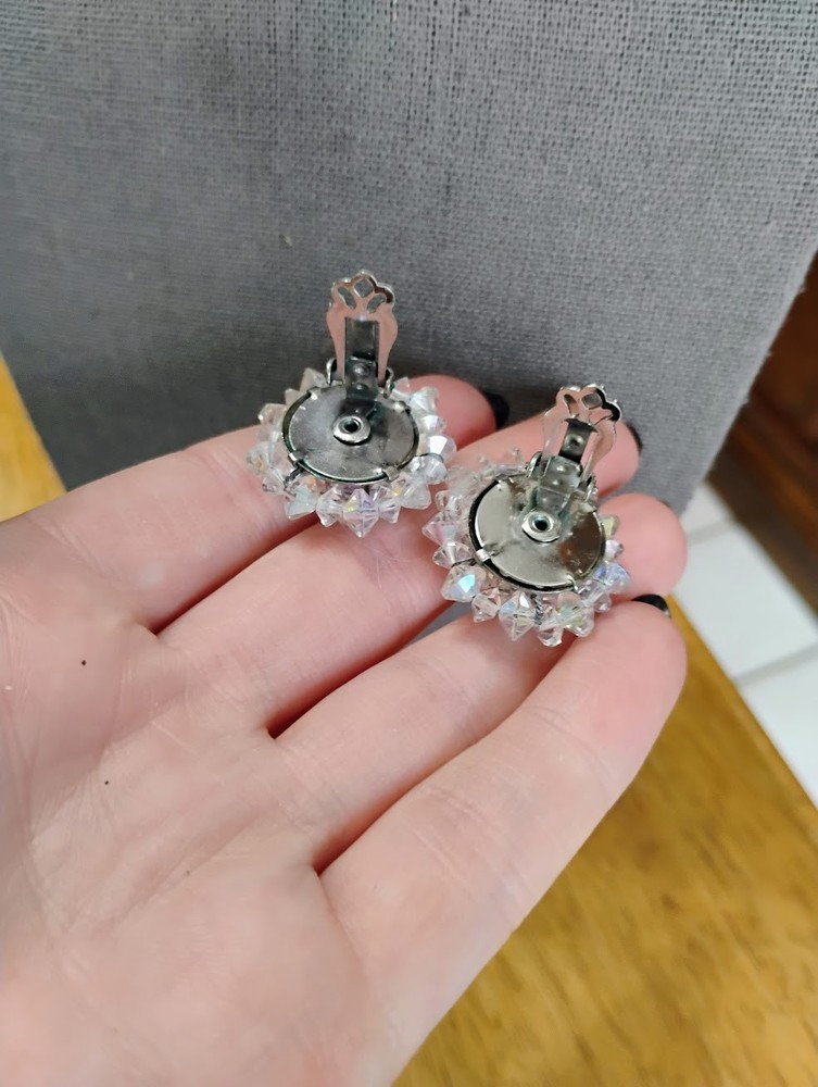 Sparkly clip on earrings