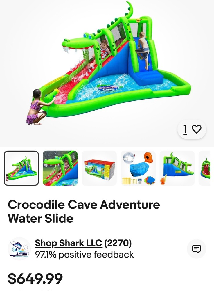 Crocodile Cave Adventure Water Slide