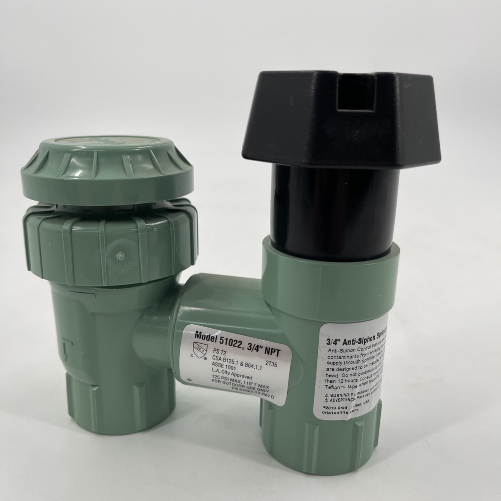 Orbit Sprinkler System 3/4-Inch Anti-Siphon Control Valve #51022