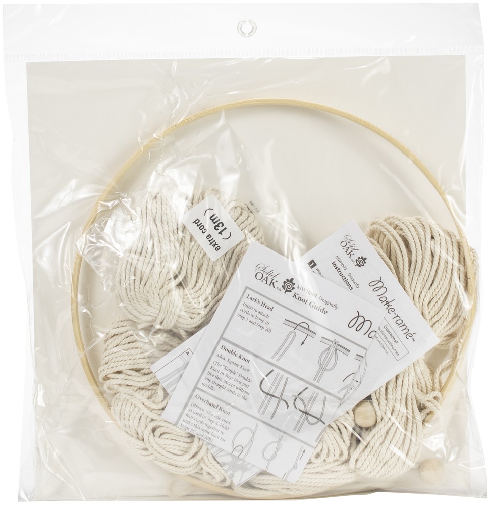 Macrame Wall Hanger Kit-Dragonfly (Pack of 1)