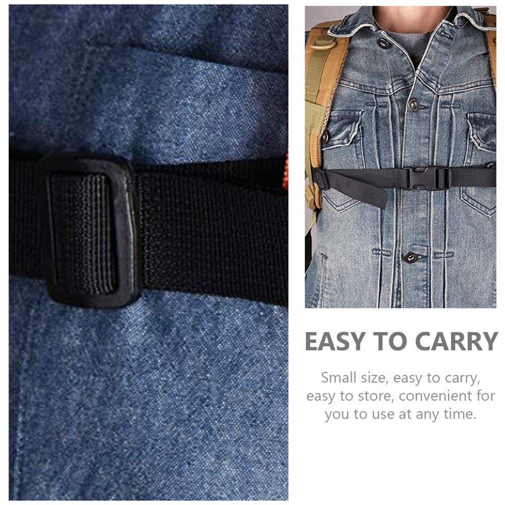 2 Pcs Backpack Strap Gear Straps Travel Adjustable Replacement Chest